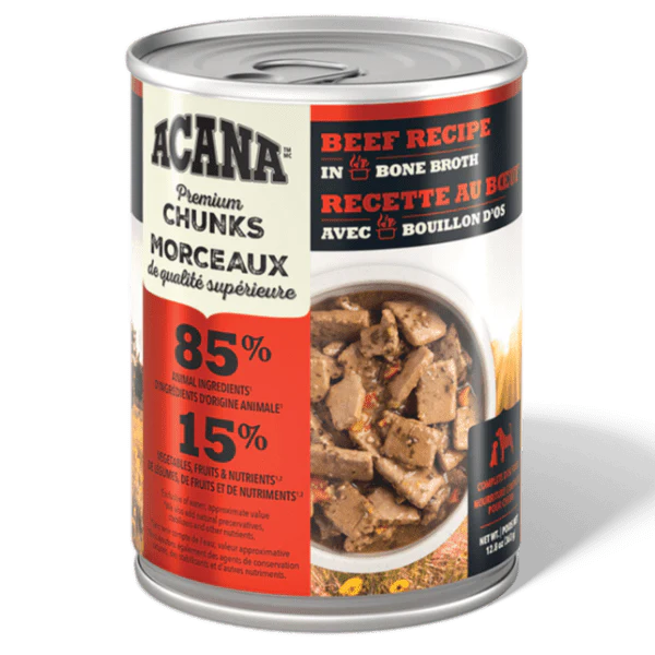 ACANA Premium Chunks Beef Recipe Canned Dog Food
