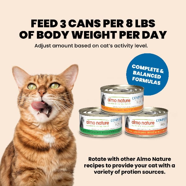 Almo Nature Complete HQS | Chicken with Turkey in Gravy Canned Cat Food - Image 7