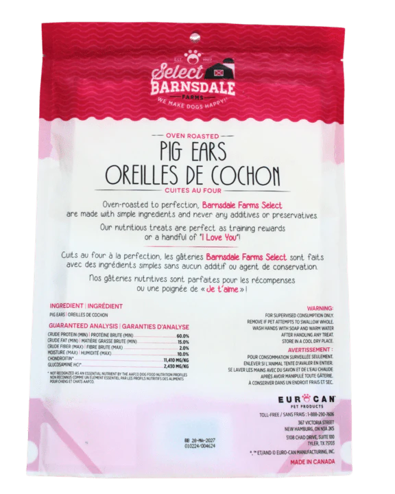 Barnsdale Farms Select Oven Roasted Pig Ears Dog Treats - Image 2
