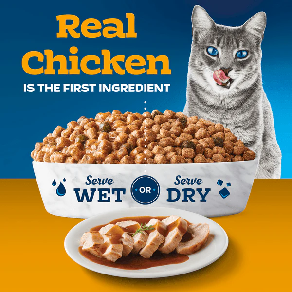 BLUE Tastefuls Gravy Chicken & Brown Rice Recipe Dry Cat Food, 7lb - Image 2