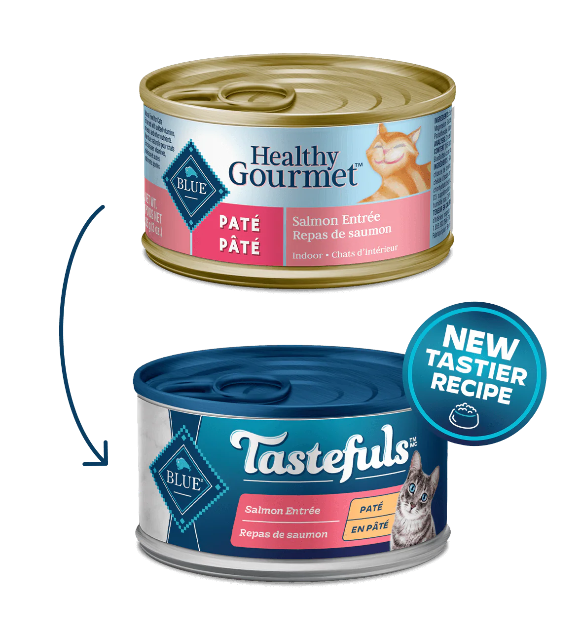BLUE Tastefuls Salmon Entree Pate Canned Cat Food, 5.5oz - Image 8