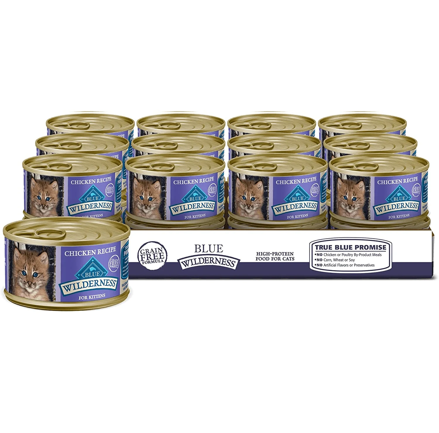BLUE Wilderness Grain Free Chicken Recipe Canned Kitten Food, 3oz - Image 6