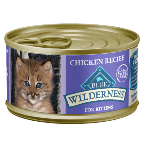 BLUE Wilderness Grain Free Chicken Recipe Canned Kitten Food, 3oz - Image 7