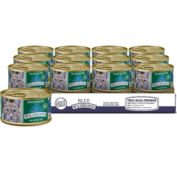 BLUE Wilderness Grain Free Duck Recipe Canned Cat Food, 3oz - Image 7