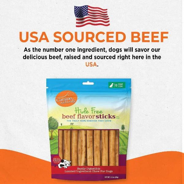 Canine Naturals Hide Free Beef Sticks Dog Chew - Image 7