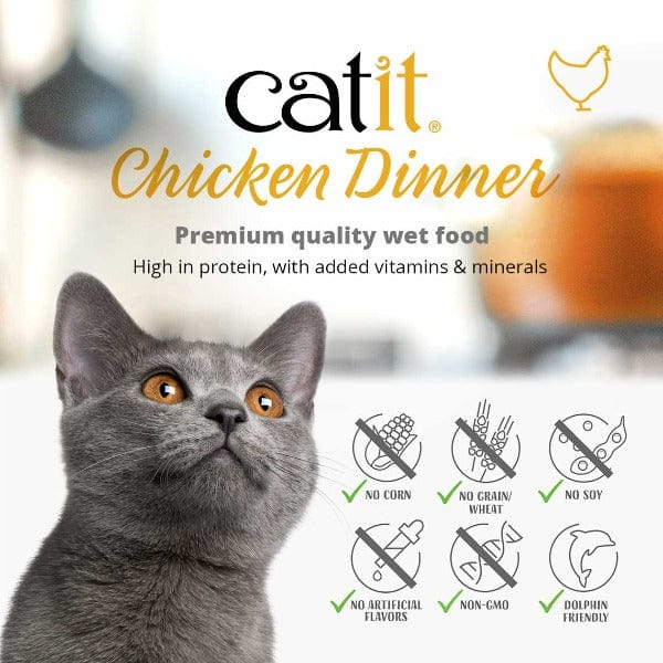 Catit Chicken Dinner with Beef & Pumpkin Wet Cat Food - Image 4