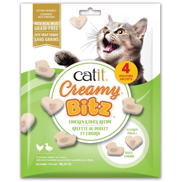 Catit Creamy Bitz Chicken & Duck Recipe Cat Treats