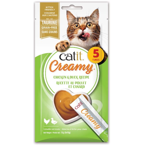 Catit Creamy Lickable Chicken & Duck Recipe Cat Treats