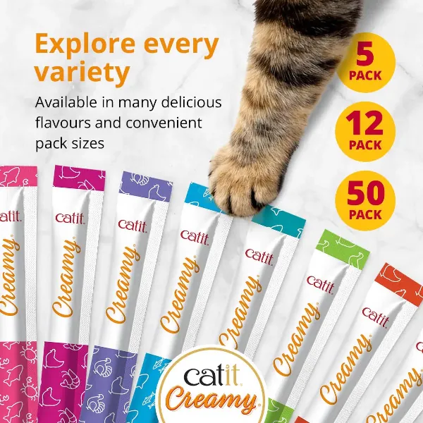 Catit Creamy Lickable Chicken & Liver Recipe Cat Treat - Image 11