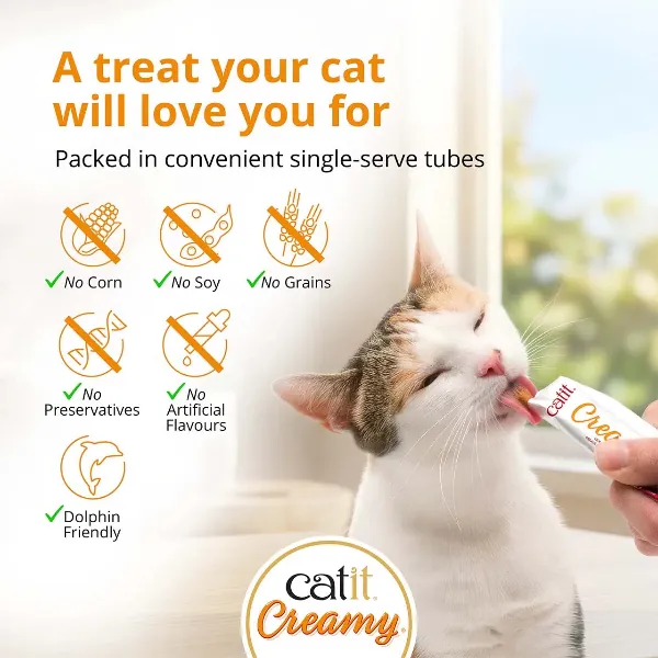 Catit Creamy Lickable Salmon Recipe Cat Treat - Image 4