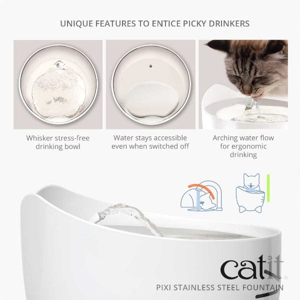 Catit PIXI Stainless Steel Fountain - Image 5