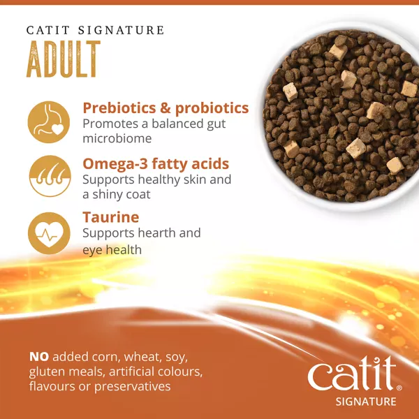 Catit Signature Freeze-Dried Raw Nutrition Chicken Recipe Adult Dry Cat Food - Image 5