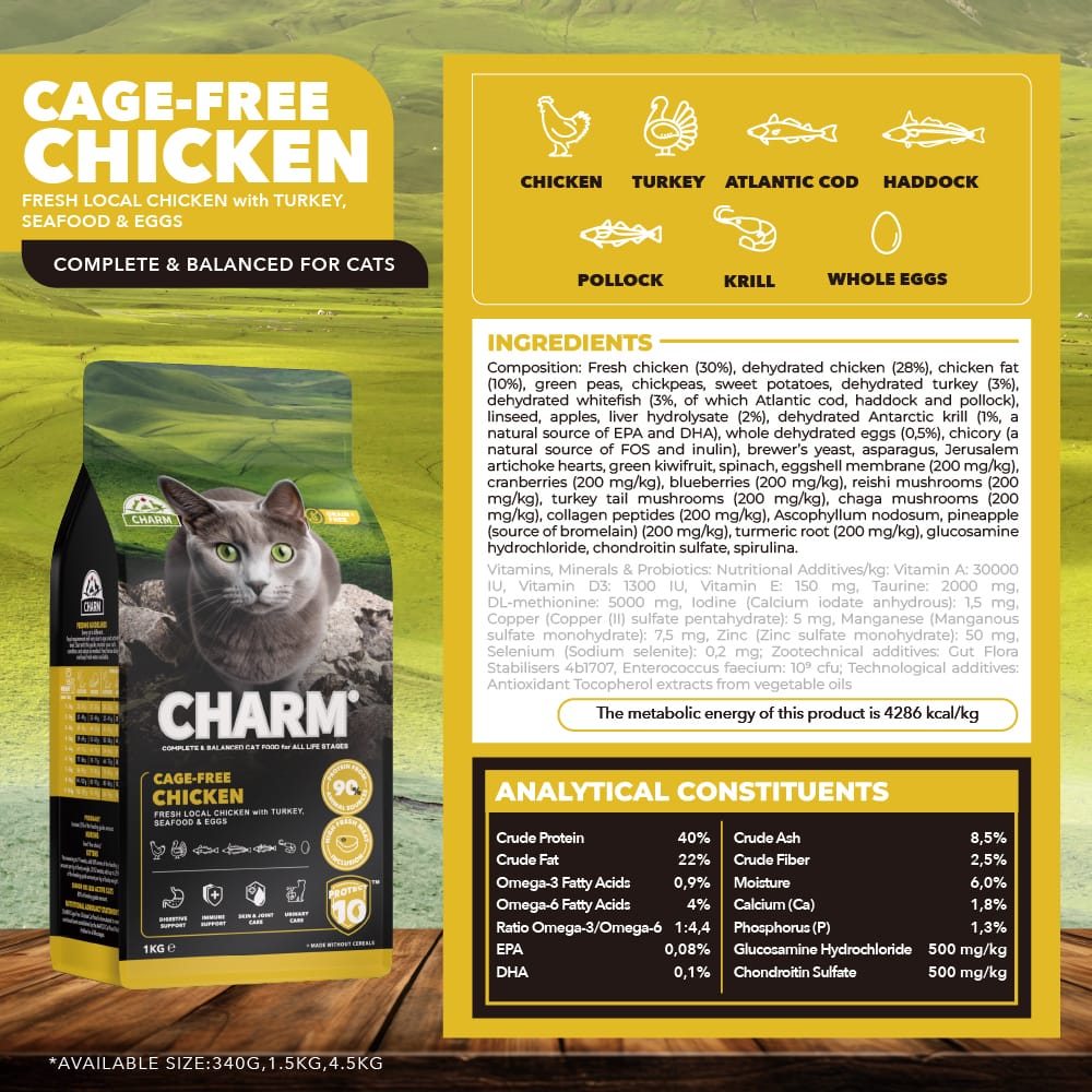CHARM Free-Run Chicken Dry Cat Food - Image 10