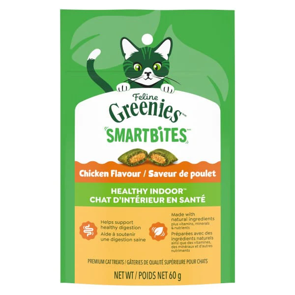 Feline Greenies Smartbites Healthy Indoor Cat Chicken Flavour Treats - Image 5