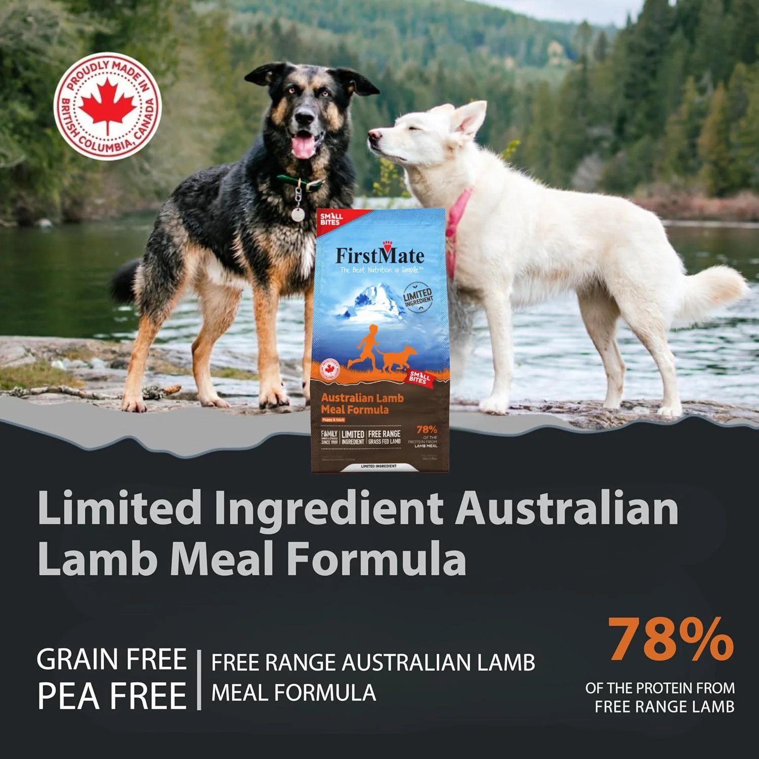 FirstMate Limited Ingredient Australian Lamb Meal Formula Small Bites Dry Dog Food, 4lb - Image 2