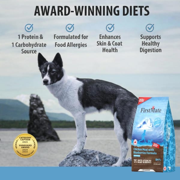 FirstMate Limited Ingredient Chicken Meal with Blueberries Formula Small Bites Dry Dog Food, 4lb - Image 6