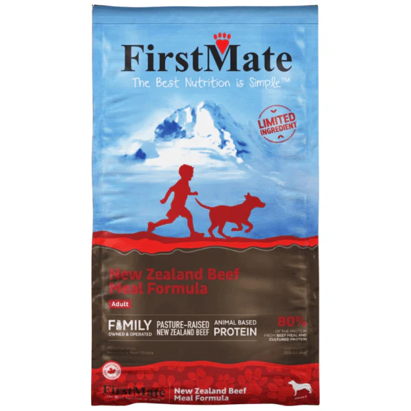 FirstMate Limited Ingredient New Zealand Beef Formula Dry Dog Food, 25lb
