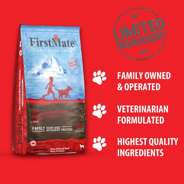 FirstMate Limited Ingredient New Zealand Beef Formula Dry Dog Food, 25lb - Image 5