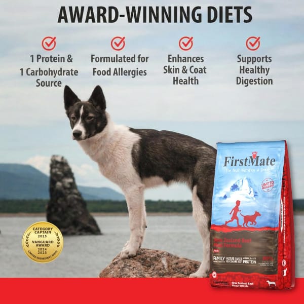FirstMate Limited Ingredient New Zealand Beef Formula Dry Dog Food, 25lb - Image 6
