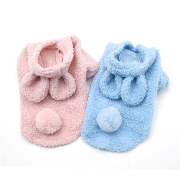 Fluffy Bunny Pet Costume; Blue or Pink - Image 2