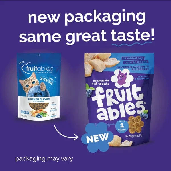 Fruitables Chicken Blueberry Cat Treats - Image 2
