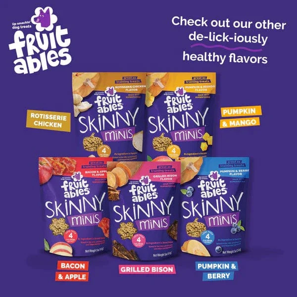 Fruitables Skinny Minis Apple Bacon Flavor Dog Treats - Image 8