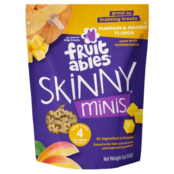 Fruitables Skinny Minis Pumpkin & Mango Flavor Dog Treats