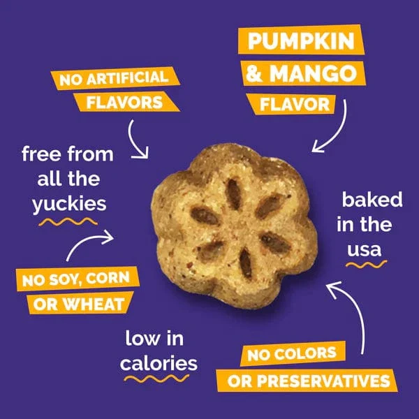 Fruitables Skinny Minis Pumpkin & Mango Flavor Dog Treats - Image 3