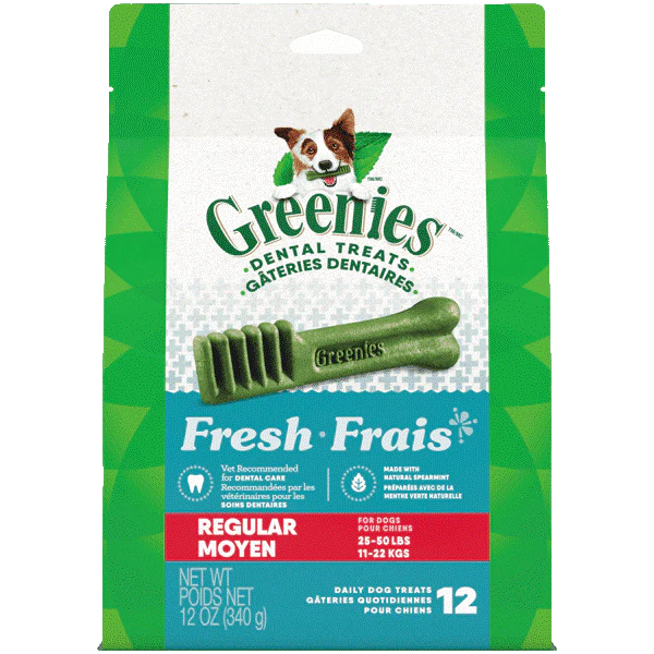 Greenies Fresh Regular Adult Dog Dental Treats, 12oz