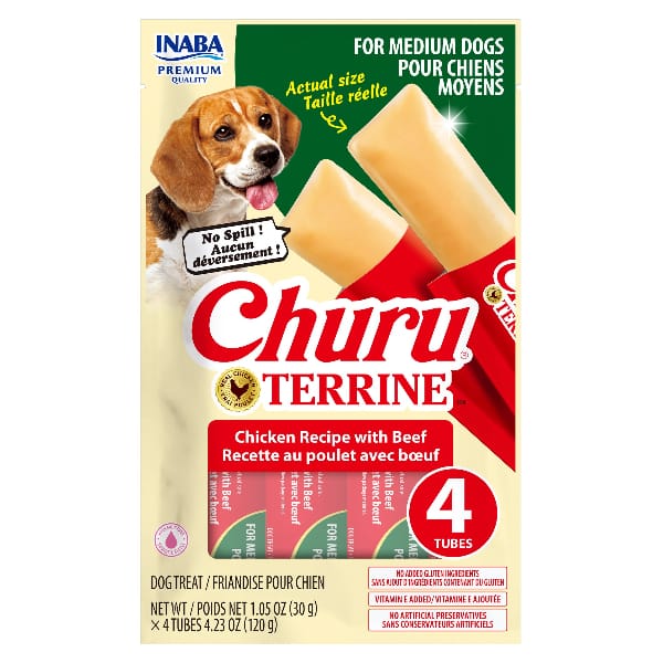 Inaba Churu Terrine Chicken Recipe with Beef Dog Treats - Image 2