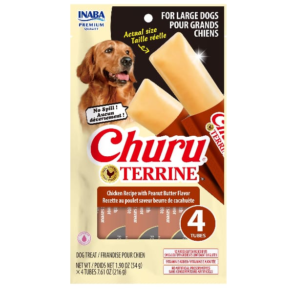 Inaba Churu Terrine Chicken Recipe with Peanut Butter Flavor Dog Treats - Image 3