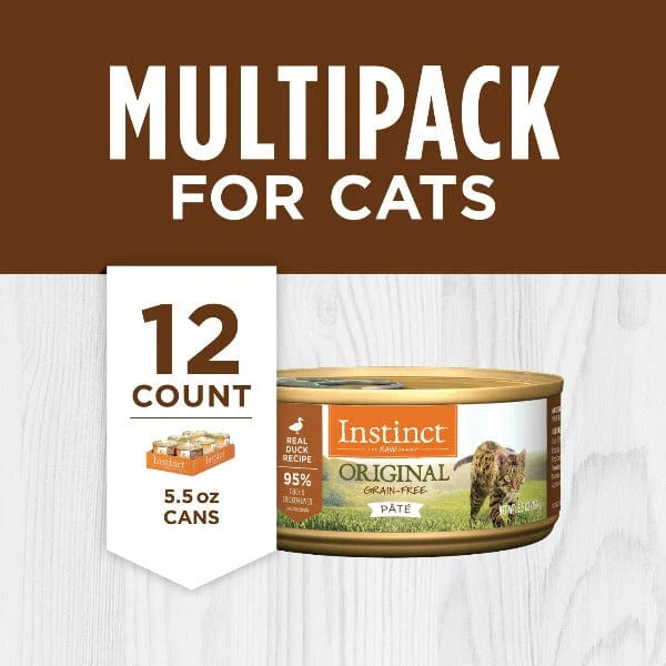 Instinct Pate Real Duck Entree Canned Cat Food, 5.5oz - Image 6