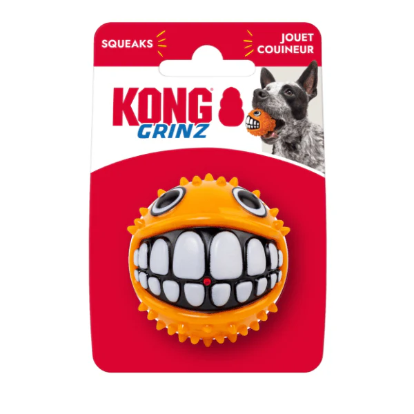 KONG Grinz Puffer Fish Dog Toy