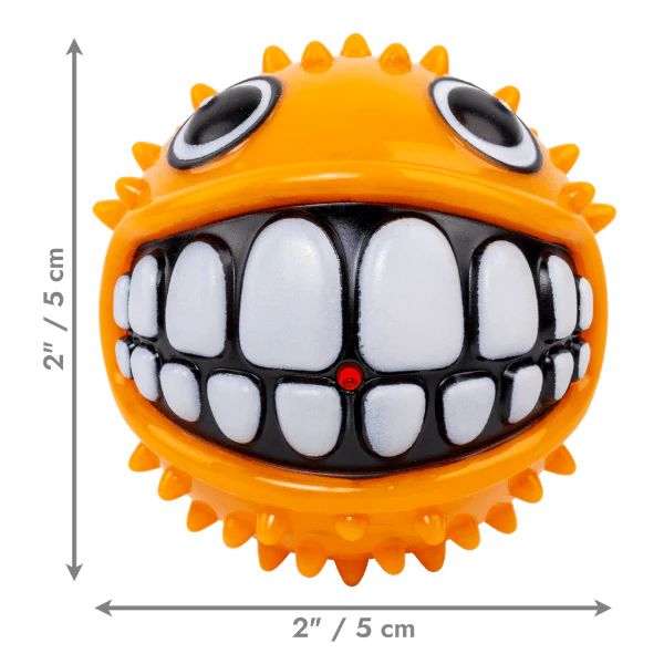 KONG Grinz Puffer Fish Dog Toy - Image 3