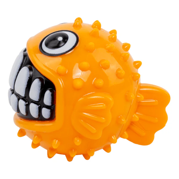 KONG Grinz Puffer Fish Dog Toy - Image 4