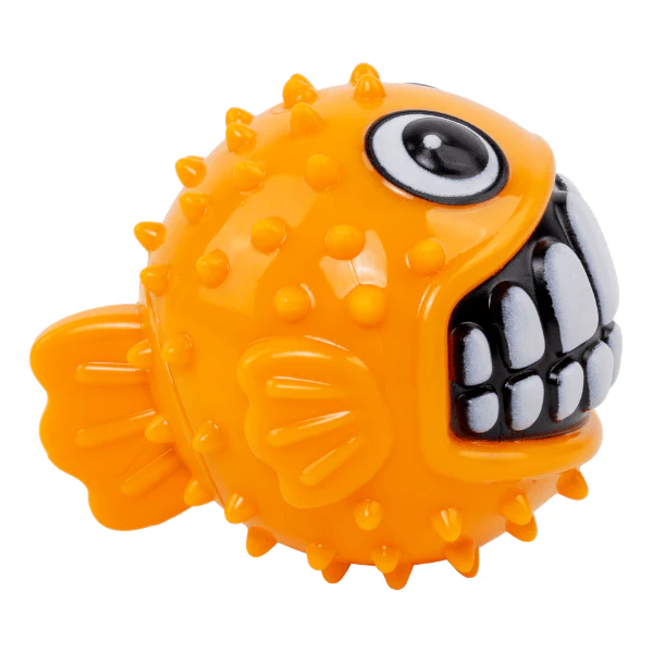 KONG Grinz Puffer Fish Dog Toy - Image 5