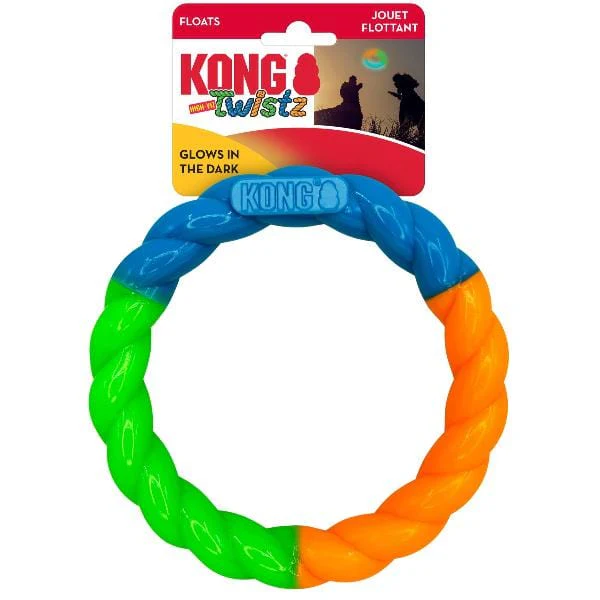 KONG Twistz High-Viz Ring Dog Toy