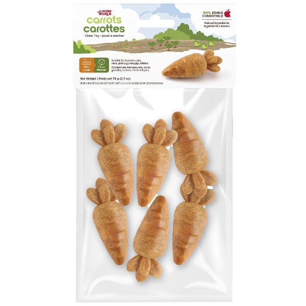 Living World Edible Carrots Chew Toy