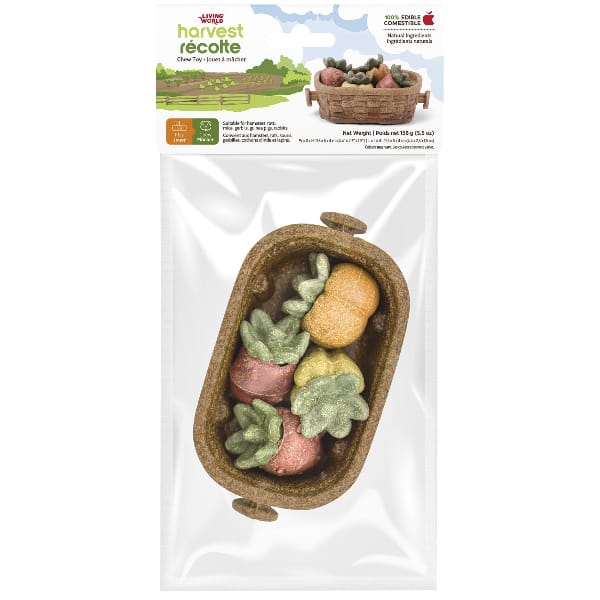 Living World Edible Harvest Basket Chew Toy