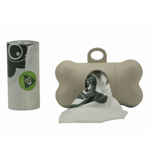 M-PETS Bamboo Waste Bag Dispenser - Image 2