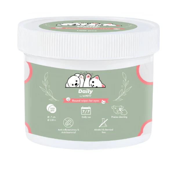 M-PETS Daily Round Wipes for Eyes
