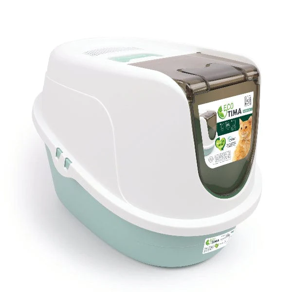 M-PETS Eco Tima Sea Hooded Cat Litter Box