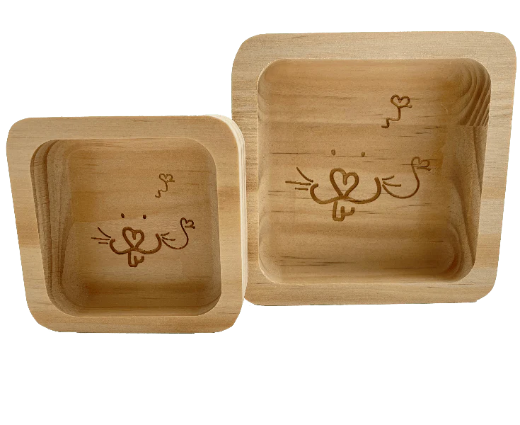 Moss Hollow Square Bowls