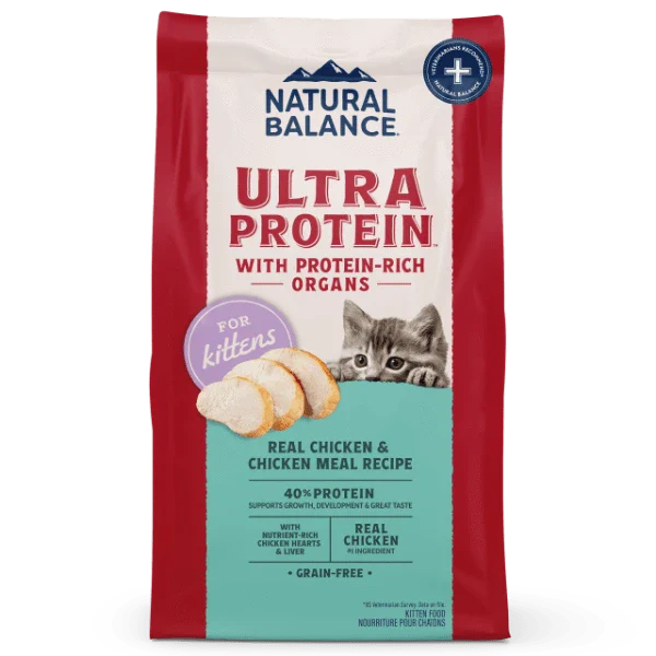 Natural Balance Original Ultra Protein Real Chicken & Chicken Meal Recipe Dry Kitten Food, 6lb