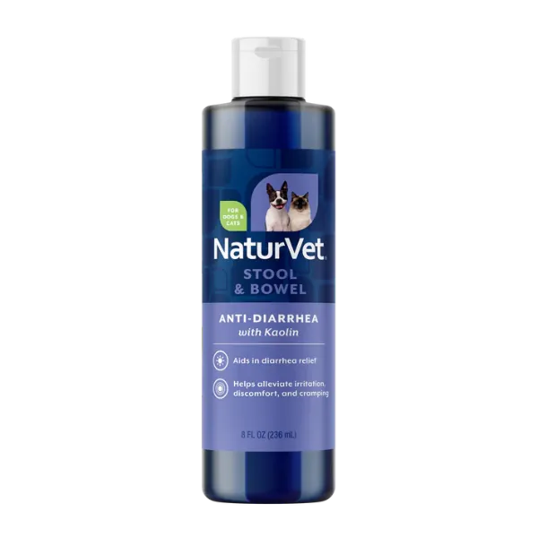 NaturVet Anti-Diarrhea Liquid plus Kaolin for Dogs & Cats