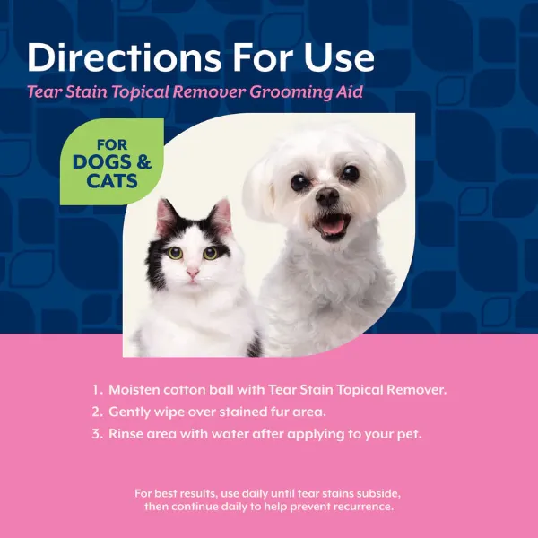 NaturVet Topical Tear Stain Remover with Aloe For Dogs & Cats - Image 5