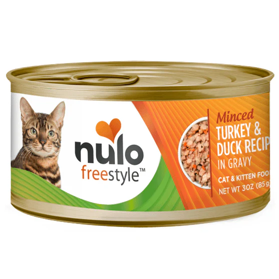 Nulo Minced Turkey & Duck in Gravy Recipe Canned Cat Food, 3oz
