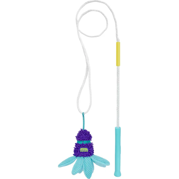 Outward Hound FlyFetch Crinkle Teaser Wand Dog Toy