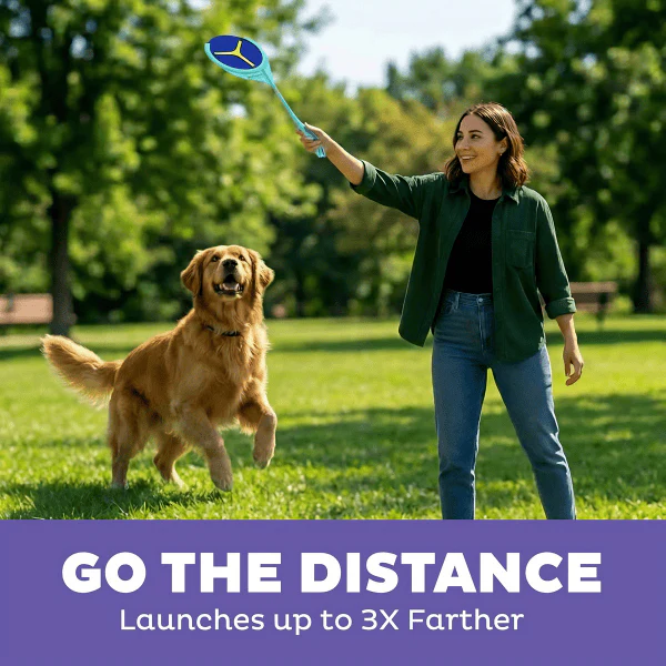 Outward Hound FlyFetch Disc Launcher Dog Toy - Image 4