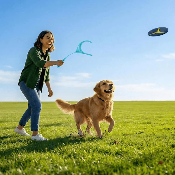 Outward Hound FlyFetch Disc Launcher Dog Toy - Image 5